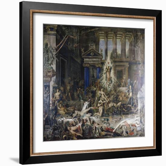 Les Pretendants. Started in 1852-Gustave Moreau-Framed Giclee Print