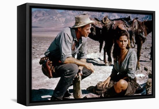 Les Professionnels THE PROFESSIONALS by Richard Brooks with Robert Ryan and Claudia Cardinale, 1966-null-Framed Stretched Canvas
