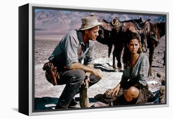 Les Professionnels THE PROFESSIONALS by Richard Brooks with Robert Ryan and Claudia Cardinale, 1966-null-Framed Stretched Canvas