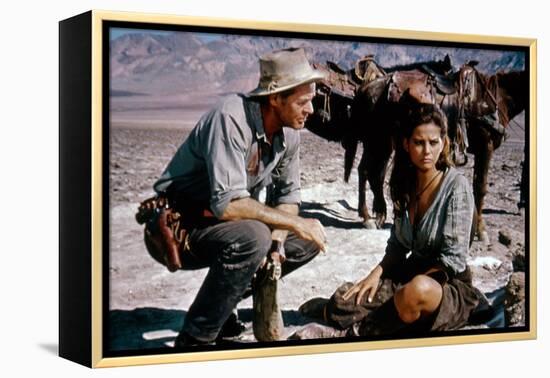 Les Professionnels THE PROFESSIONALS by Richard Brooks with Robert Ryan and Claudia Cardinale, 1966-null-Framed Stretched Canvas