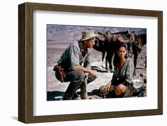 Les Professionnels THE PROFESSIONALS by Richard Brooks with Robert Ryan and Claudia Cardinale, 1966-null-Framed Photo