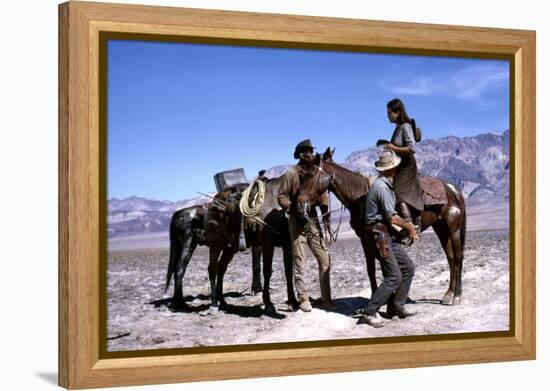 Les Professionnels THE PROFESSIONALS by Richard Brooks with Woody Strode, Robert Ryan and Claudia C-null-Framed Stretched Canvas