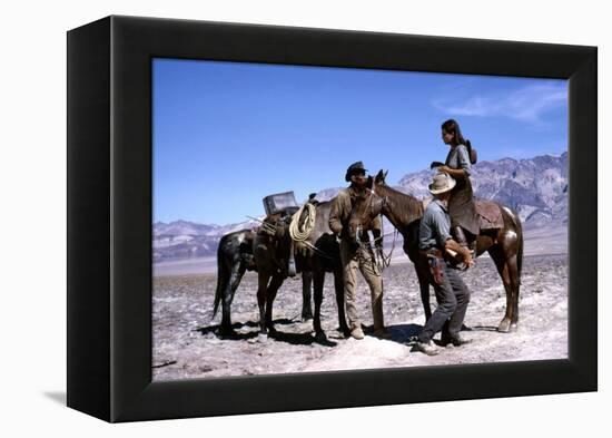 Les Professionnels THE PROFESSIONALS by Richard Brooks with Woody Strode, Robert Ryan and Claudia C-null-Framed Stretched Canvas