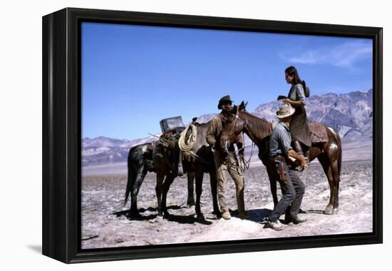 Les Professionnels THE PROFESSIONALS by Richard Brooks with Woody Strode, Robert Ryan and Claudia C-null-Framed Stretched Canvas