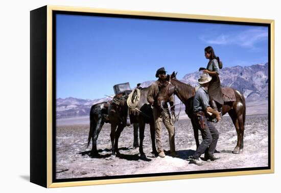 Les Professionnels THE PROFESSIONALS by Richard Brooks with Woody Strode, Robert Ryan and Claudia C-null-Framed Stretched Canvas