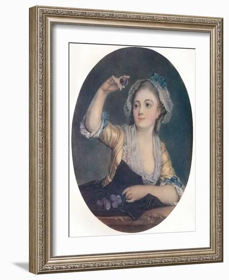 'Les Prunes', c18th century-P Davesne-Framed Giclee Print