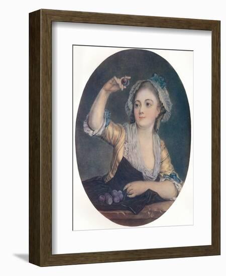 'Les Prunes', c18th century-P Davesne-Framed Giclee Print