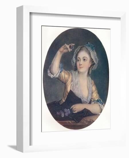 'Les Prunes', c18th century-P Davesne-Framed Giclee Print