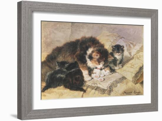 Les Quatre Chatons-Henriette Ronner Knip-Framed Giclee Print