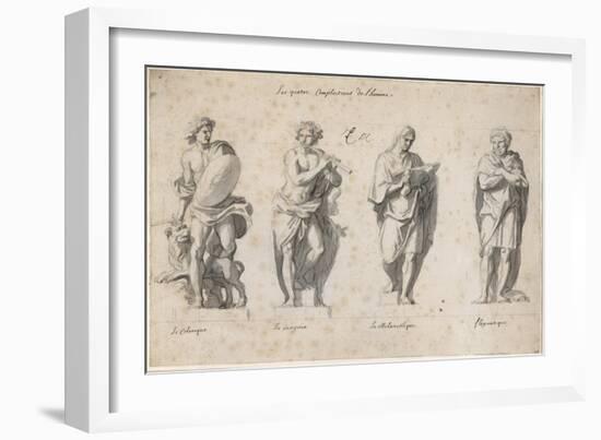 Les Quatre complexions de l'homme-Charles Le Brun-Framed Giclee Print