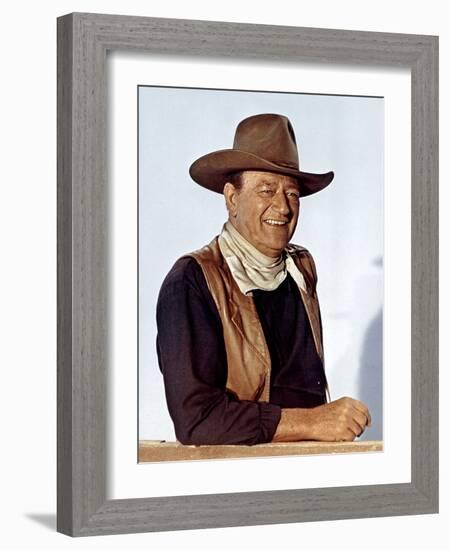 Les Quatre Fils De Katie Helder the Sons of Katie Helder De Henry Hathaway Avec John Wayne, 1965-null-Framed Photo