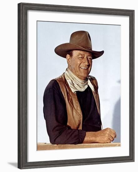 Les Quatre Fils De Katie Helder the Sons of Katie Helder De Henry Hathaway Avec John Wayne, 1965-null-Framed Photo