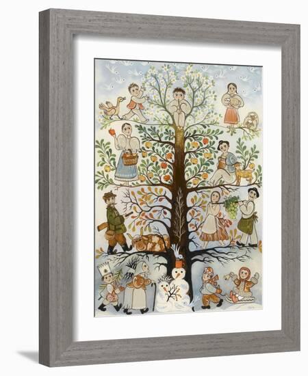 Les quatre saisons-null-Framed Giclee Print