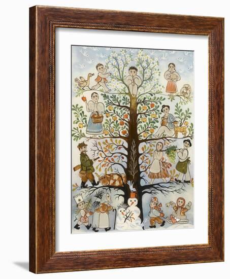 Les quatre saisons-null-Framed Giclee Print