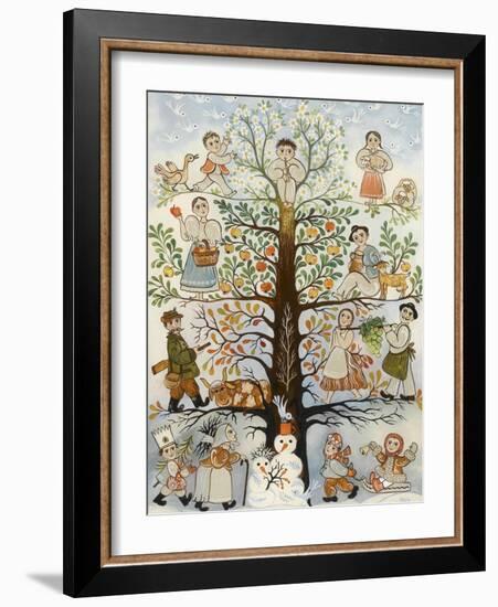 Les quatre saisons-null-Framed Giclee Print