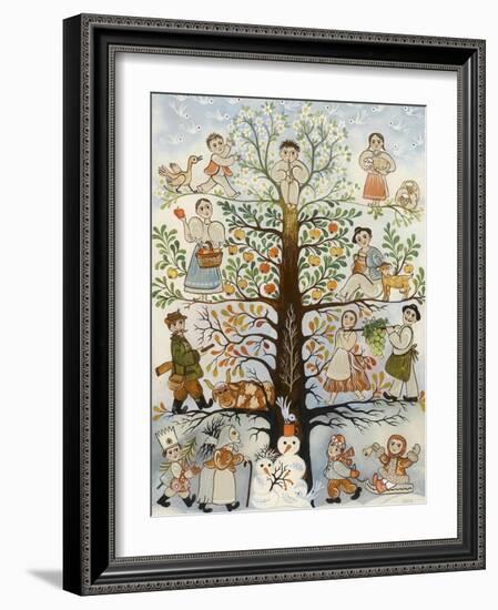 Les quatre saisons-null-Framed Giclee Print