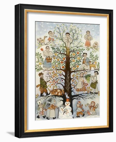 Les quatre saisons-null-Framed Giclee Print