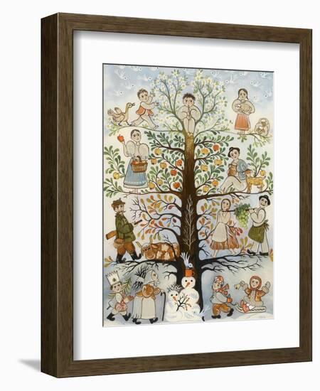 Les quatre saisons-null-Framed Giclee Print