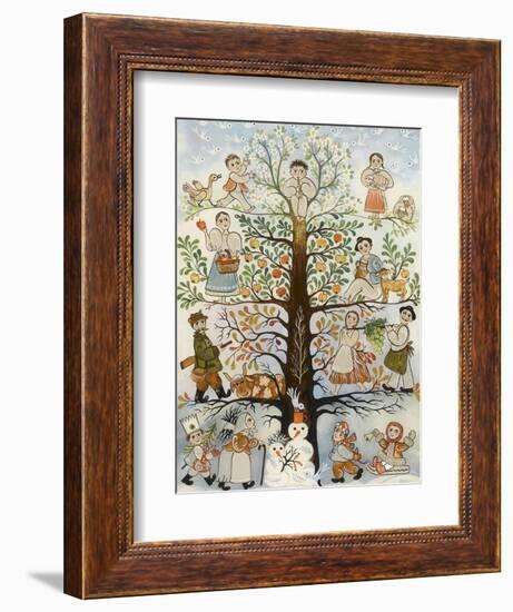 Les quatre saisons-null-Framed Giclee Print