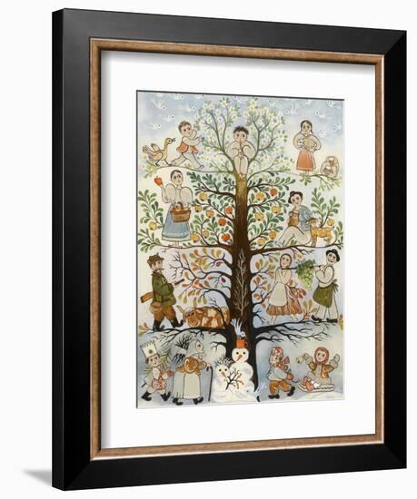 Les quatre saisons-null-Framed Giclee Print