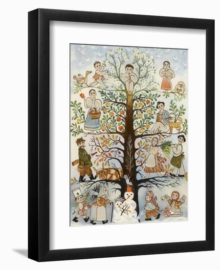 Les quatre saisons-null-Framed Giclee Print