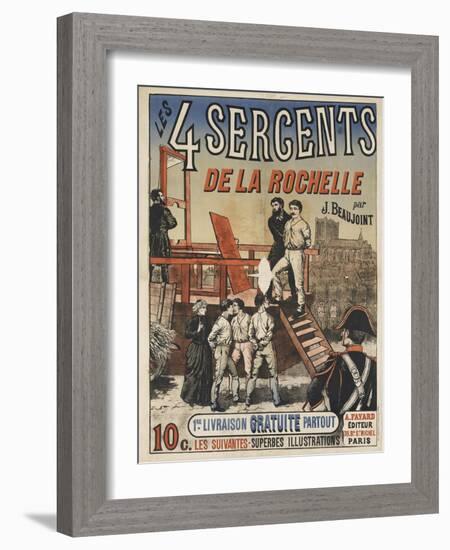 Les quatre sergents de La Rochelle (1822)-null-Framed Giclee Print