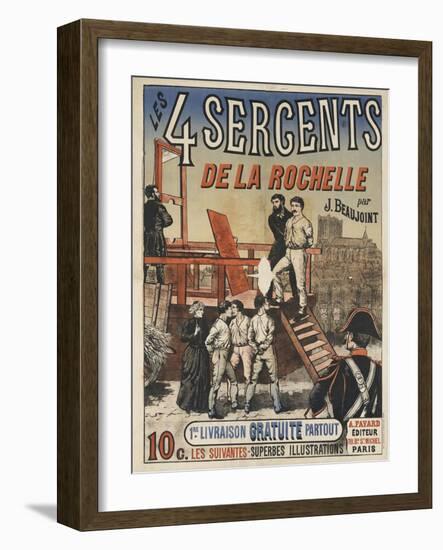 Les quatre sergents de La Rochelle (1822)-null-Framed Giclee Print