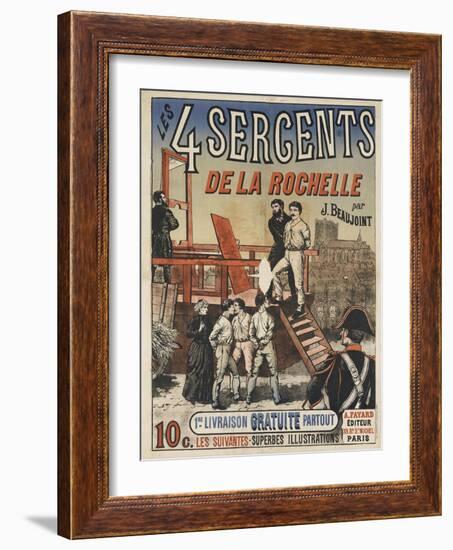 Les quatre sergents de La Rochelle (1822)-null-Framed Giclee Print