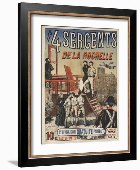 Les quatre sergents de La Rochelle (1822)-null-Framed Giclee Print