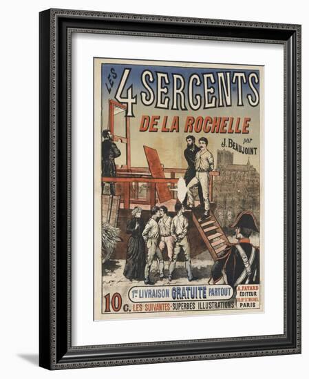 Les quatre sergents de La Rochelle (1822)-null-Framed Giclee Print