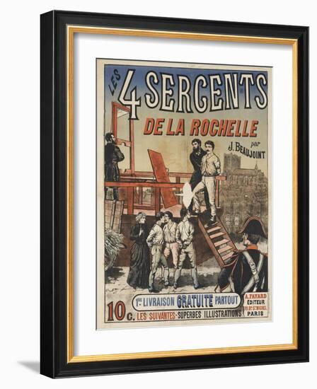 Les quatre sergents de La Rochelle (1822)-null-Framed Giclee Print