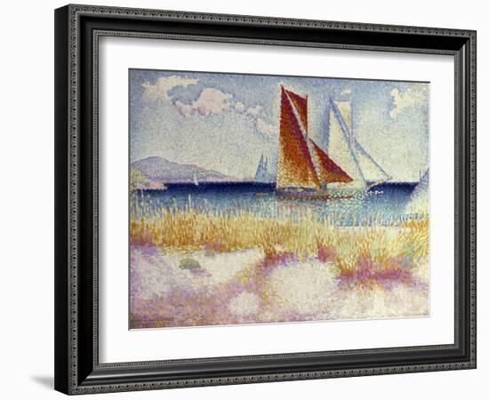 Les Regates, 1895-Henri Edmond Cross-Framed Giclee Print