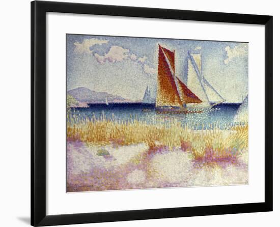 Les Regates, 1895-Henri Edmond Cross-Framed Giclee Print