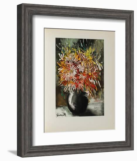 Les Reines-Marguerites, 1955-Maurice De Vlaminck-Framed Collectable Print