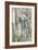 Les rideaux-Paul Cézanne-Framed Giclee Print