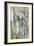 Les rideaux-Paul Cézanne-Framed Giclee Print