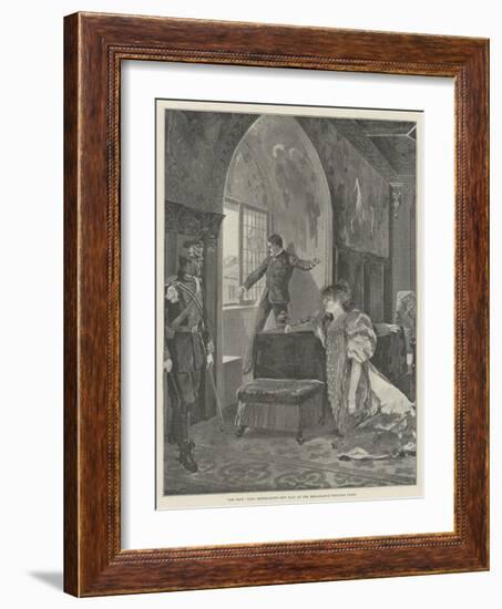 Les Rois, Sara Bernhardt's New Play at the Renaissance Theatre, Paris-Richard Caton Woodville II-Framed Giclee Print