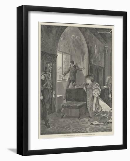 Les Rois, Sara Bernhardt's New Play at the Renaissance Theatre, Paris-Richard Caton Woodville II-Framed Giclee Print