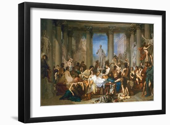 Les romains de la decadence, 1847.-Thomas Couture-Framed Giclee Print