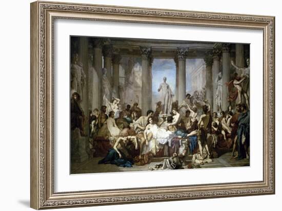 Les Romains de la Decadence-Thomas Couture-Framed Giclee Print