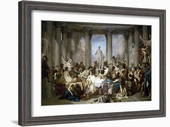 Les Romains de la Decadence-Thomas Couture-Framed Giclee Print