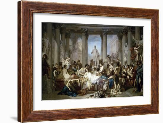 Les Romains de la Decadence-Thomas Couture-Framed Giclee Print