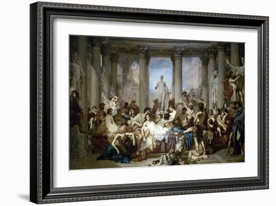 Les Romains de la Decadence-Thomas Couture-Framed Giclee Print