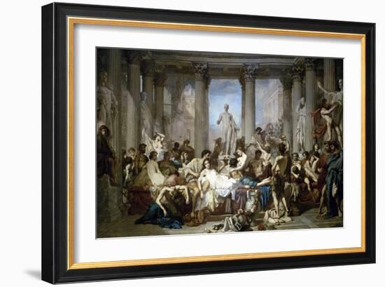 Les Romains de la Decadence-Thomas Couture-Framed Giclee Print