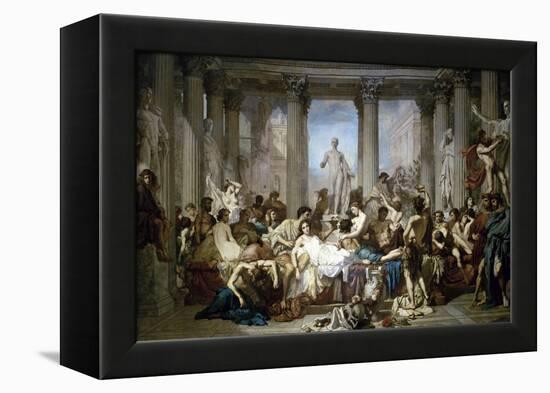 Les Romains de la Decadence-Thomas Couture-Framed Premier Image Canvas