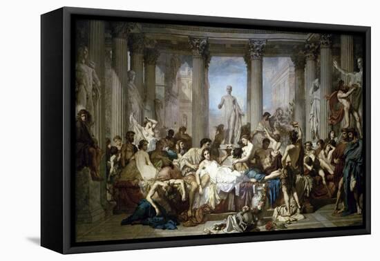 Les Romains de la Decadence-Thomas Couture-Framed Premier Image Canvas