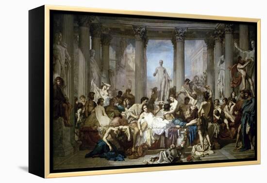 Les Romains de la Decadence-Thomas Couture-Framed Premier Image Canvas