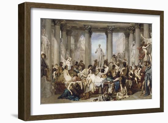 Les Romains de la Décadence-Thomas Couture-Framed Giclee Print