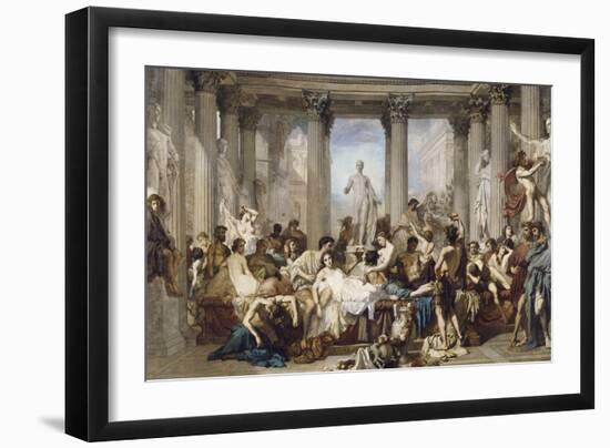 Les Romains de la Décadence-Thomas Couture-Framed Giclee Print