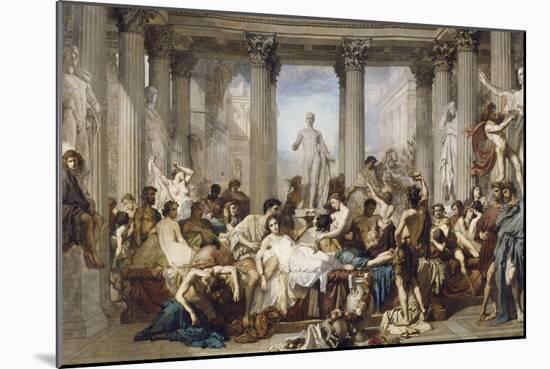 Les Romains de la Décadence-Thomas Couture-Mounted Giclee Print